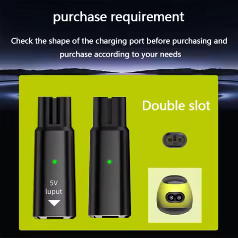 5V Type-C Shaver Adapter Charging Converter for Philips One Blade QP2724 QP2834 QP4530 QP1924 with C