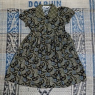 Preloved | Dress Kemeja Batik Anak Perempuan Merk Batik keris