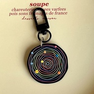 Universe Planet Boat Pendant Creative Keychain Schoolbag Ornaments Planet Series Accessories Unique 