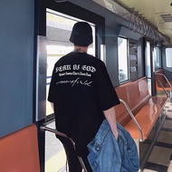 Fear Of God t-shirt, unisex FG t-shirt, cool cotton, loose fit,