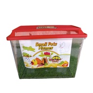 GUPPY PLASTIC TANK / SMALL PET HOME / AQUARIUM PLASTIC (350mm/400mm/450mm/600mm(2ft))