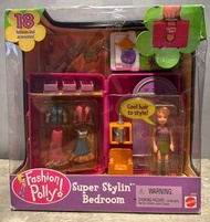 2000 Polly Pocket Fashion Polly Super Stylin Bedroom 手提袋玩具