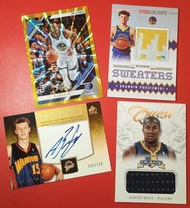 Andre Iguodala #/10 GOLD Laser $250 / Brandin Podz Podziemski Rookie 3-color JERSEY PATCH $200 / And