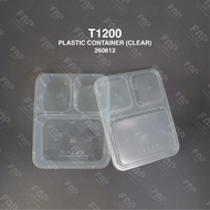 50 PCS 3 COMPARTMENT PLASTIC CONTAINER TC 1200