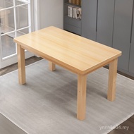 Economical Household Restaurant Pine Dining Table Modern Square 4-Person Shop Group Length Simple Di