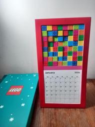 2024年 全新 LEGO樂高桌曆 積木 月曆 盒裝桌曆 日曆 文具 行事曆 創意桌曆 益智 設計款 插畫 月曆103年