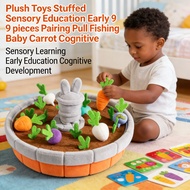 Stuffed toys Carrot Pulling Fishing Edu Pairing Sensory 24 Number plush Cognitive