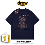 Drew Official Flagship Store Fun Bear Print Short Sleeve T-Shirt Mens Summer Street Loose Cotton Cou