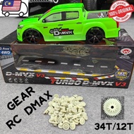 VVM: GEAR RC CAR TURBO DMAX V3,TURBO X,TURBO PRO,TWIN TURBO GIGI BELAKANG REMOTE CAR
