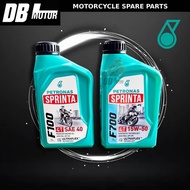 [PETRONAS SPRINTA 100% ORI] MINYAK HITAM F700 4T 15W-50 F100 4T SAE 40 1L ENGINE OIL