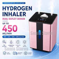 Hydrogen Inhaler Machine Up to 450 mL/min Dual Outlet PEM Electrolysis H2 O2 Generator Smart Touch 1