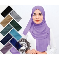 SHAWL CHIFFON CRUSH FRINGE