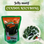 HIJAU Jelly CENDOL KEBONG Green CENDOL/ Cendol kerabong/ Super Aneka Jelly brand citronik/ Pearl jel
