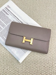 Hermes Constance Long Wallet  
康康長款钱包 
銀河灰金扣