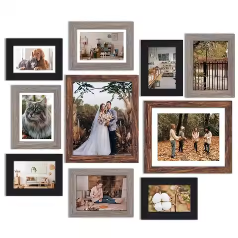 Tomnk 10/15/20 Pack Picture Frames Set, Picture Frames Collage Wall Decor For Assorted Photos, Three