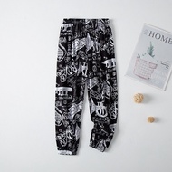 【LF】Adults Lantern Pants Cotton S-2XL Young Men Women Anti-Mosquito Trousers Casual Long Loose Boho 