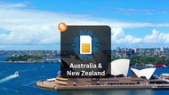 Australia and New Zealand 4G Unlimited Data Sim Card (Hong Kong Airport Pickup)