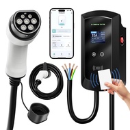 EV Charger 7.6KW 22KW 32A Type 2 Wall Charger EV Wallmounted Charging Station App Wallbox 11KW 16AEV
