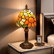 Tiffany table lamp Tiffany table lamp Retro lamp French Sunflower Sunflower Living Room Decoration