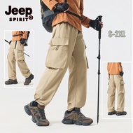 JEEP SPIRIT Couple Outdoor Work Pants, Durable, Windproof, Hiking Pants