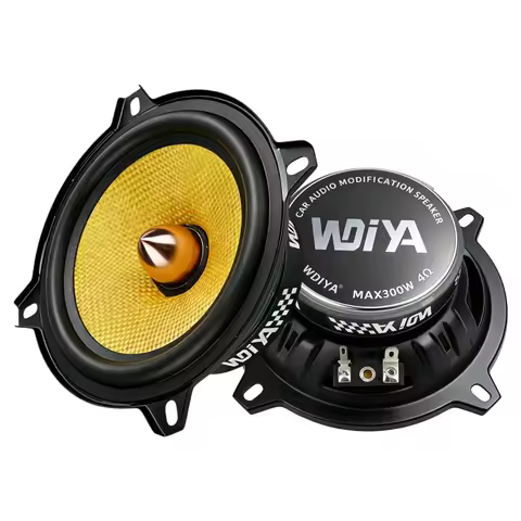 5 Inch Car Speakers 300W Peak Power High-Performance Carbon Fiber Cone Woofers Bullet Head Design fo