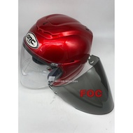 HELMET ARC RITZ AND VISOR SMOKE ORIGINAL { BURGUNDY RED }