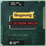 Core i7-2670QM i7 2670QM SR02N 2.2 GHz Quad-Core Eight-Thread CPU Processor 6M 45W Socket G2  rPGA98