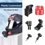 รถจักรยานยนต์ Custmized คางหมวกกันน็อกสำหรับ HJC Shoei X14 Z7 Z8 Agv Arai สำหรับ GoPro11 10 9 8 7 Insta360 OneX3 X2฿อุปกรณ์เสริม