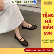 [READY QC STANDARD] Breathable round toe flat shoes with transparent mesh design, light and comforta