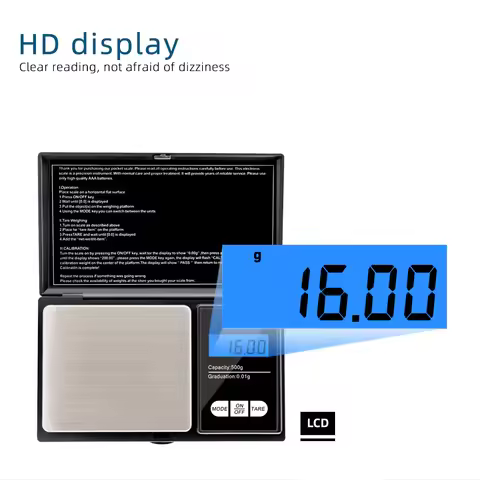 500g 0.01 Mini Digital Scale High Precision Electric Pocket Scale For Jewelry Gold Gram Weight Kitch