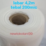 PLASTIK UV 14% LEBAR 4,2 METER TEBAL 200 MICRON ATAP GREEN HOUSE