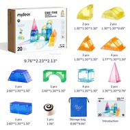 Mideer มิเดียร์ Creative Magnetic Building Blocks บล็อกตัวต่อแม่เหล็กสีรุ้งพาสเทล 3D MD1407-MD1420