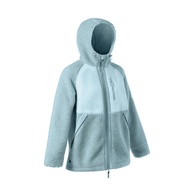 QUECHUA 女款刷毛外套 SH500 UWARM 藍綠色