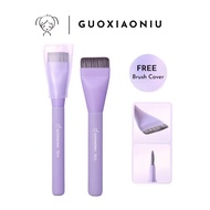 GUOXIAONIU Bunny Flat Head Foundation Brush & Face Mask Brush 郭小妞兔兔平头粉底刷面膜刷扁平头超薄一字型无痕化妆刷韩国平替