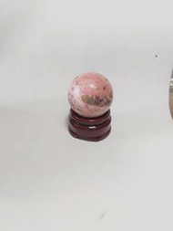 薔薇石球連底坐