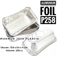 Aluminum Foil P258 | Cake Pan Bread/ Dessert/ | Size 13.6 x 8.4 x 4 cm - 258cc