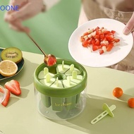 OONE 8 Hole Ice Cream Mold, Plastic Clear Base Ice Pops Mold, Practical Eco-friendly Homemade with H