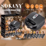 SOKANY 750W cake maker with 7 molds heats up quickly, safely, and easily to use