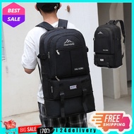 56-75L Hiking Backpack Large Capacity Backpack Travel Outdoor Bag Waterproof Mountain Bag Travel Hik