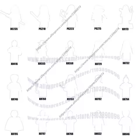 1PCS Action Figures Building Blocks PG275 XH173 XH416 XH555 XH558 XH729 XH732 XH746 XH760 Series-010