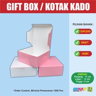 Dus Kotak Kado Hampers Snack Gift Box Donat Cookies Choco 11x11x5 cm