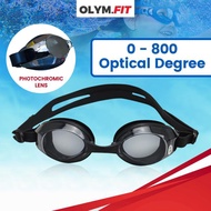Swimming Goggle With Degree 0- 800 Optical Myopia Prescription for Swim Goggles Adult Anti Fog UV Pr