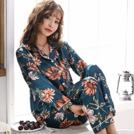 [ RedPink ] Stelan Piyama Homewear Wanita Muslimah Premium Import Set Sleepwear Deep Kerah Kemeja Lo