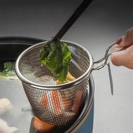 [Kesoto1] Mesh Frying Basket with Handle, Fondue Strainer, Pasta Boiling Basket, Food