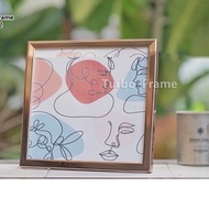 Square Photo Frame Gift Size 4x4" 5x5" 6x6" 7x7" 8x8 9x9" 10x10" 12x12" Rose Gold Color White