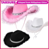 TARSUR Cowgirl Hat Sequin Funny Cosplay Costume Party Performance Sequin Cowgirl Hats