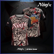 NINJ+ GT RED SHORT SLEEVE SHIRT #M-3XL
