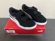 Puma Smash V2 SD V PS Kids Black White Shoes