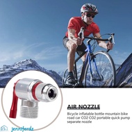 JENNIFERDZ Gas Nozzle Bike Pump Bicycle Accessories CO2 Gas Portable Riding Emergency Cycling Head A