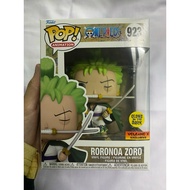 (READY STOCK) Pop Glow Roronoa Zoro Three Sword Style 923 One Piece Funko Pop